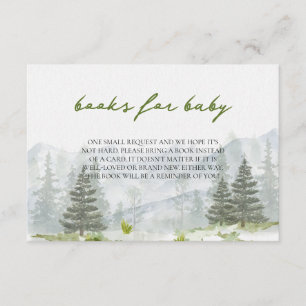 Adventure Begins Mountains Forest Books for Baby Enclosure Card