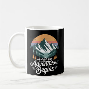 Adventure Begins Mug -Travel Lover Gift