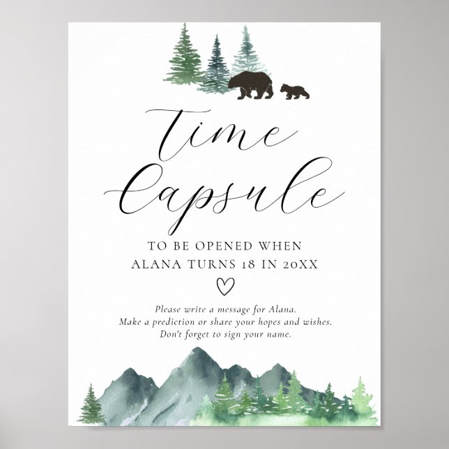 Adventure Begins Time Capsule Sign (Front)