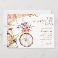 Adventure Begins Vintage Bike Neutral Baby Shower 