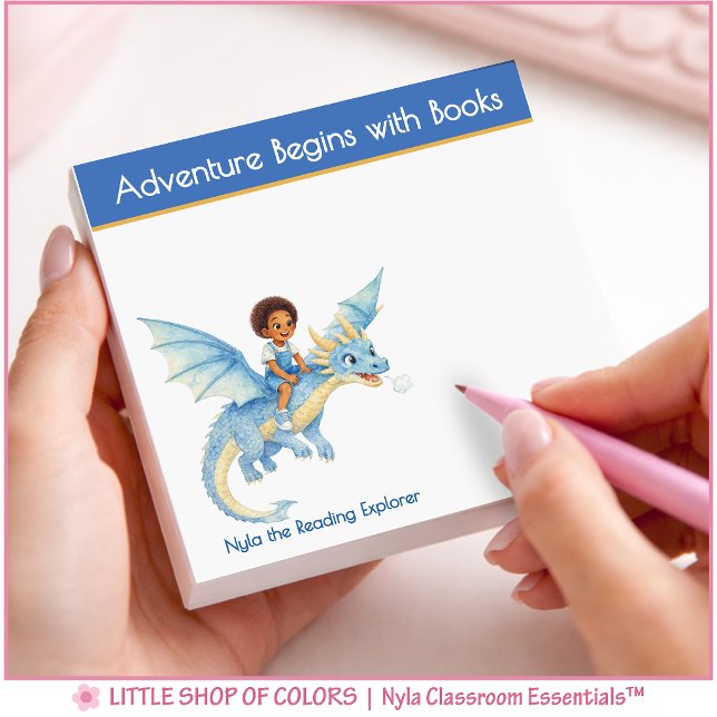 Adventure Begins with a Book Personalized Book Lov Post-it Notes (Creator Uploaded)