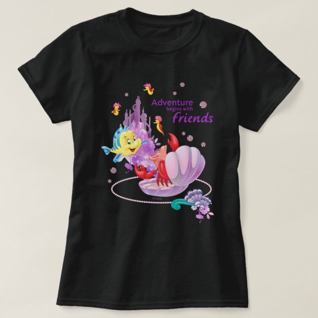 Adventure Begins With Friends T-Shirt (Design Front)