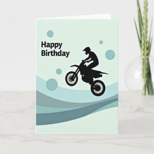 Adventure Birthday Motorcycle Leap Card