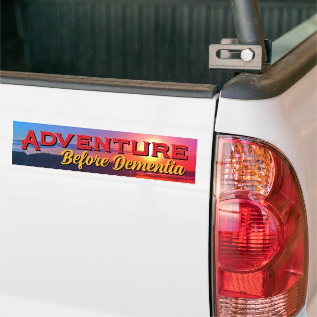 "Adventure" Bumper Sticker (On Truck)