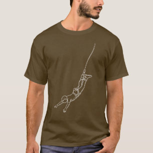 Adventure bungee jumper with customizable text  T-Shirt