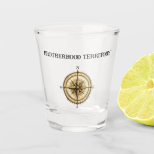 Adventure Cabin Trip Bachelor Party Rustic Camping Shot Glass