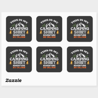Adventure Camp Square Sticker