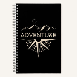 Adventure Compass Mountains Notebook