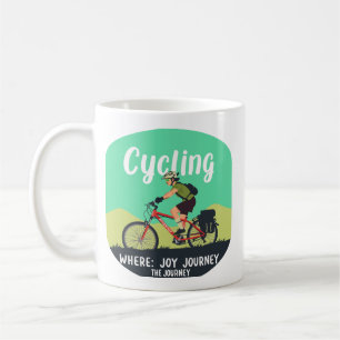 Adventure Cyclist "Joy Journey"  Coffee Mug