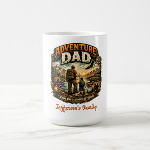 Adventure Dad Shirt – Vintage Outdoor Camping  Coffee Mug