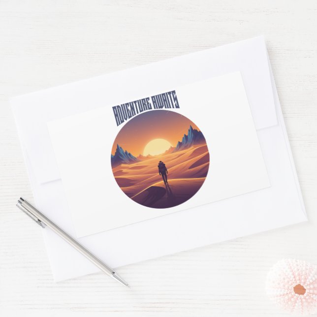 Adventure Desert Tee — Chasing Dunes & Desert Sky Sticker (Envelope)