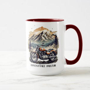 Adventure Dream: Vintage Legend Bike Road trip Mug