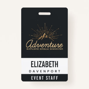 Adventure Explore Dream Discover Typography Badge