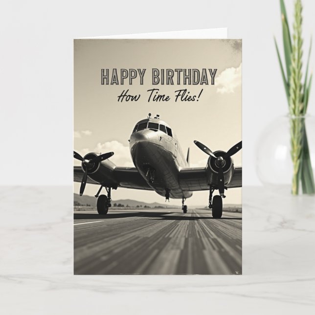 Adventure Flight Birthday Card (Front)