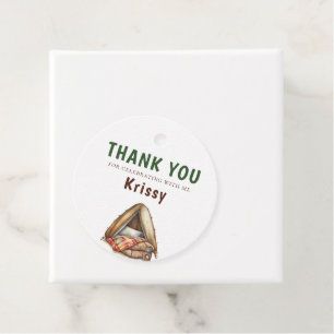 Adventure Forest Camper Birthday Favour Tags