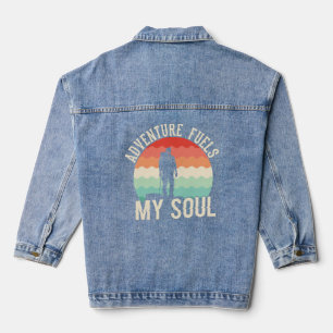 Adventure Fuels My Soul – Wander, Explore, Repeat  Denim Jacket