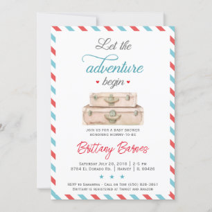 Adventure Gender Neutral Baby Shower Invitation