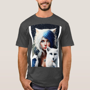 Adventure girl and arctic fox T-Shirt