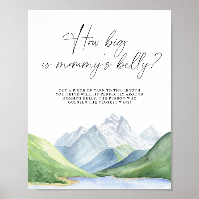Adventure - how big is mommy's belly game poster (Front)