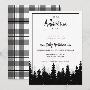 Adventure Invitation Baby Shower Baby Shower Tree