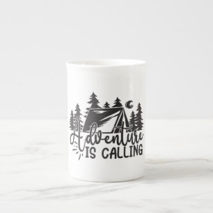 Adventure Is Calling Bone China Mug