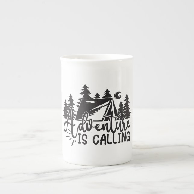 Adventure Is Calling Bone China Mug (Front)