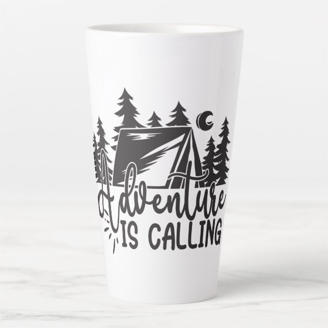Adventure Is Calling Latte Mug (Front)