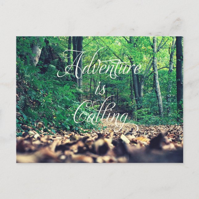 Adventure is calling postcard (Front)