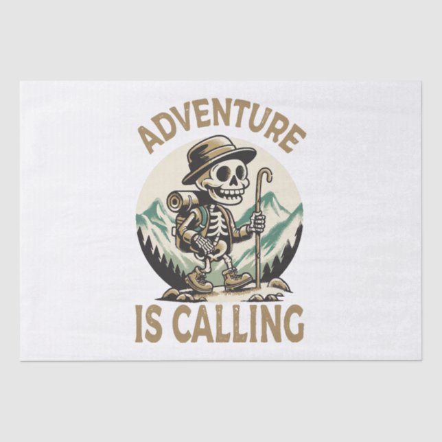 Adventure is calling tissue paper (Front)