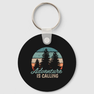 Adventure Is Calling Travel Mountain Hiking Hiker Keychain