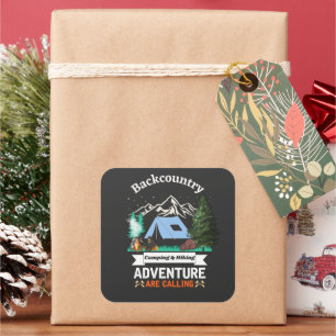 Adventure is Calling Us Square Sticker