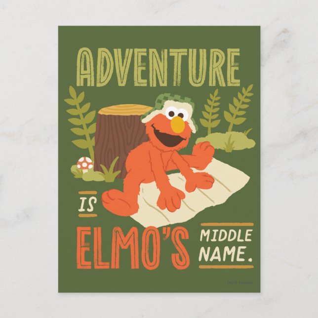 Adventure is Elmo's Middle Name Postcard (Front)