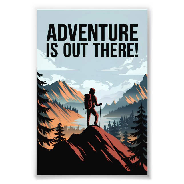 Adventure is out there photo print (Front)