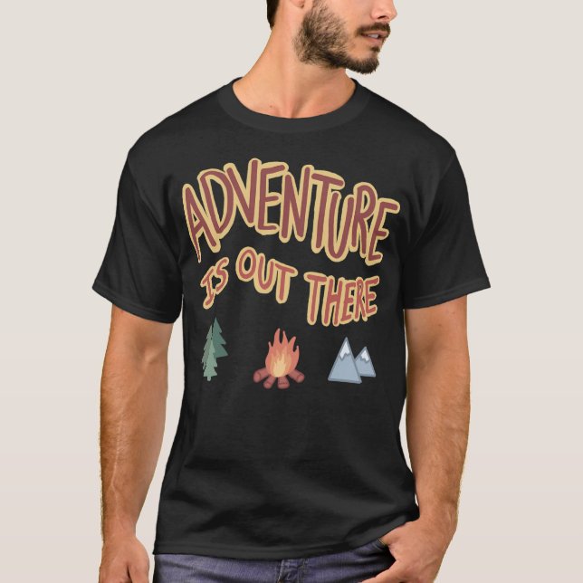 Adventure Is Out There T-Shirt (Front)