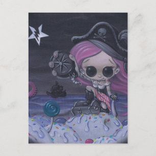 adventure is the true treasure postcard