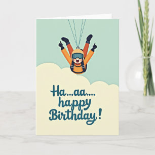 Adventure Jump Birthday Card