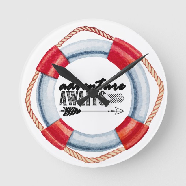 Adventure Life Ring Round Clock (Front)