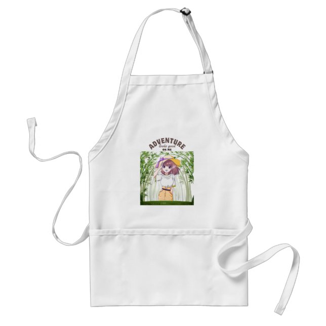 Adventure Looks Good on Me – Camping  Standard Apron (Front)