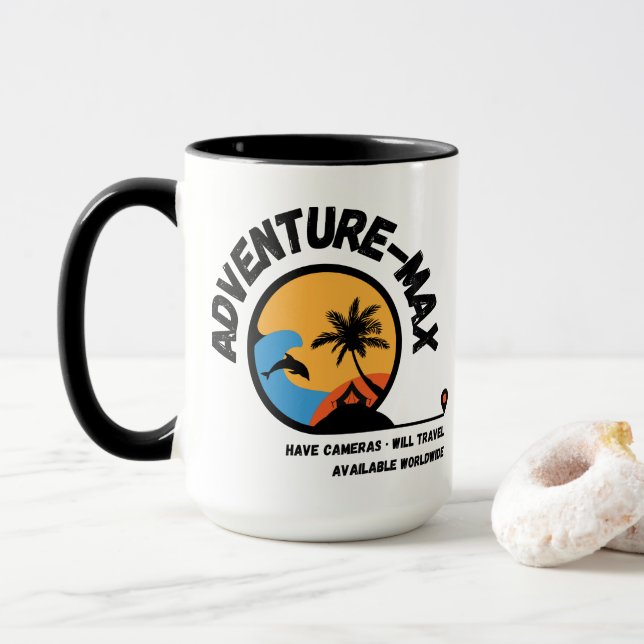 Adventure-MAX Logo Coffee Mug (With Donut)