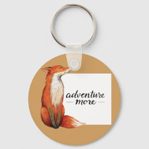 adventure more fox keychain