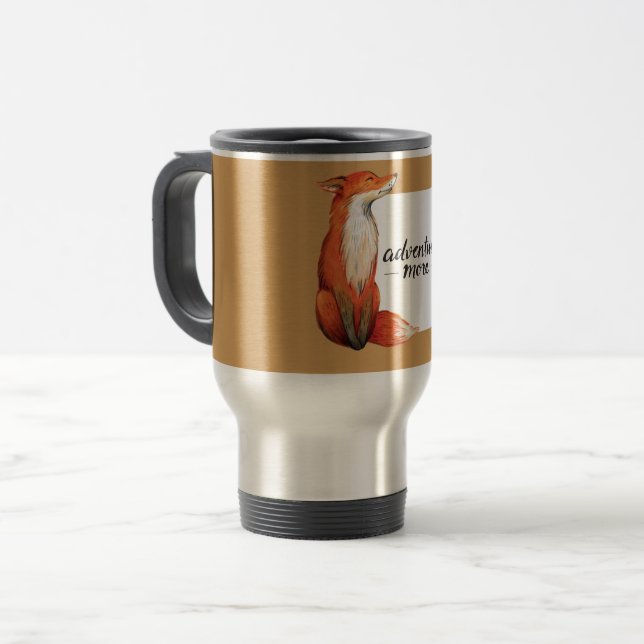 adventure more fox travel mug (Front Left)