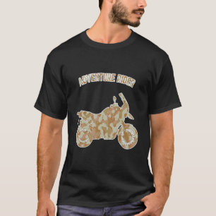 Adventure Motorcycle Biker Off Road Rider Camoufla T-Shirt