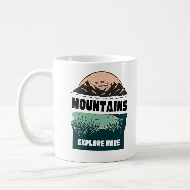 Adventure Mountain Coffee Mug (Left)