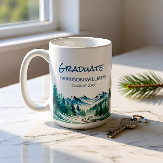 Adventure Mountain Graduate Gift  Coffee Mug