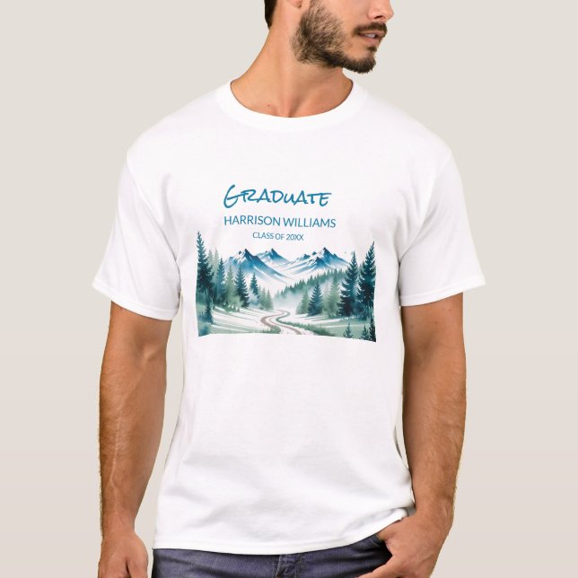 Adventure Mountain Graduate  T-Shirt (Front)