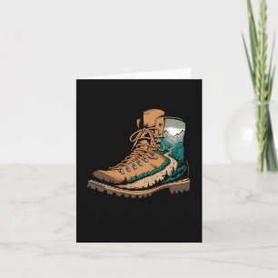 Adventure Mountain Hiking Boot Trail  Card