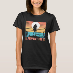 Adventure Mountain & Lake Hiking & Exploring Man S T-Shirt