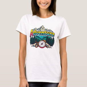 Adventure Mountain – Outdoor Hiking Nature Design  T-Shirt