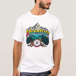 Adventure Mountain – Outdoor Hiking Nature Design  T-Shirt