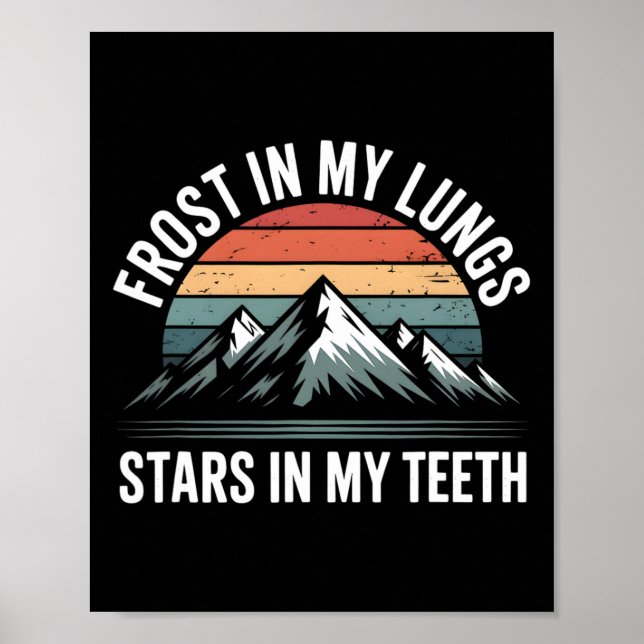 Adventure Mountain Range Climbing Peaks Explorer V Poster (Front)